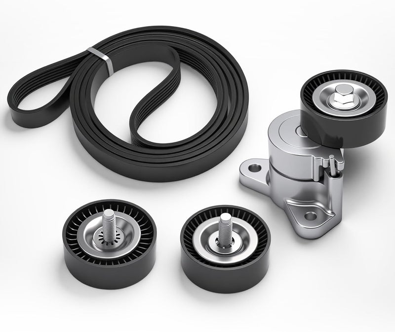 Riyhch 4PCS Drive Belt Tensioner Kit (with Belt) for Jeep Patriot Compass, for Dodge Avenger Caliber Journey 2008-2017, for Chrysler 200 Sebring 2007-2014, 1.8L/2.0L/2.4L L4, OE 39053 36322 36323 - Image 1